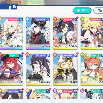 Stella Sora Accounts Global|Lv 40|3 SSR, 2 Limited|( Firstlight Noya T3 +Sign, Chitose T2, Freesia )+Selector ON|5 SSR