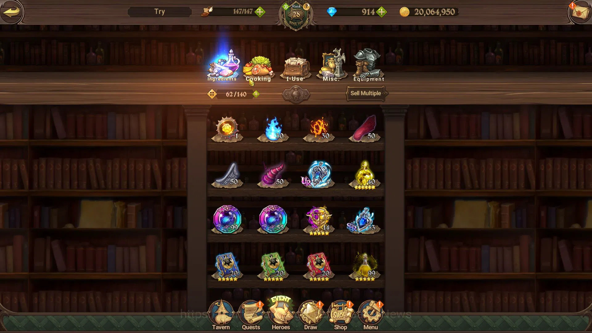 The Seven Deadly Sins: Grand Cross Accounts Starter Asia|712K CC|Starter Ch4|914 DM|2 UR| Merlin&Escanor, Demon King 9