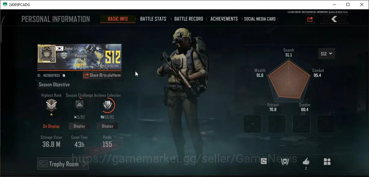 Arena Breakout Accounts MOBILE Lv30|SV 36,8M|CV 18M|B AN-94|SS AKM,CB FAL, image 2