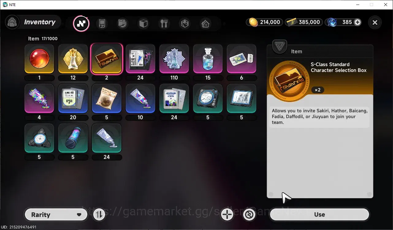 Neverness to Everness Accounts Global SEA|HL 3|2 S-Class 1 Limited [Shinku],Sakiri|2 Selector Box|Overcast&Tomato 11