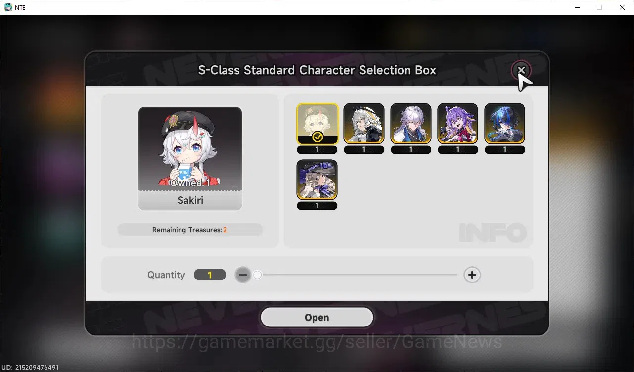 Neverness to Everness Accounts Global SEA|HL 3|2 S-Class 1 Limited [Shinku],Sakiri|2 Selector Box|Overcast&Tomato 12
