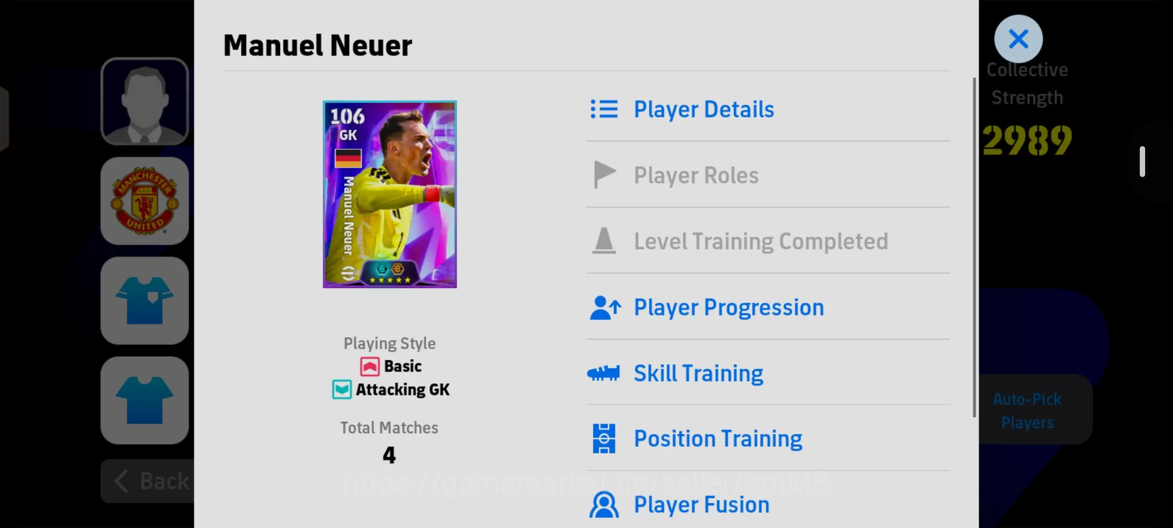 eFootball Accounts Legends & Iconic Players Efootball Power 2989 | Manuel Neuer 106, Messi,Yamal | KONAMINONLY 1