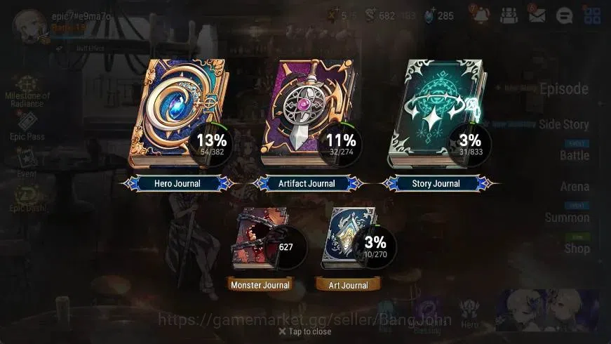 Epic Seven Accounts Global | Starter|2 ML(Conqueror Lilias,Eternal Wan image 3