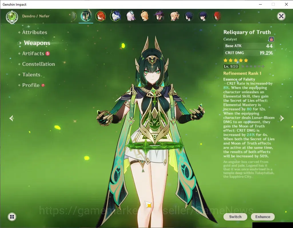 Genshin Impact Accounts ASIA|AR 56|5 Limited + 4 (*5Wep)|(Mavuika.Nefer)+S image 3