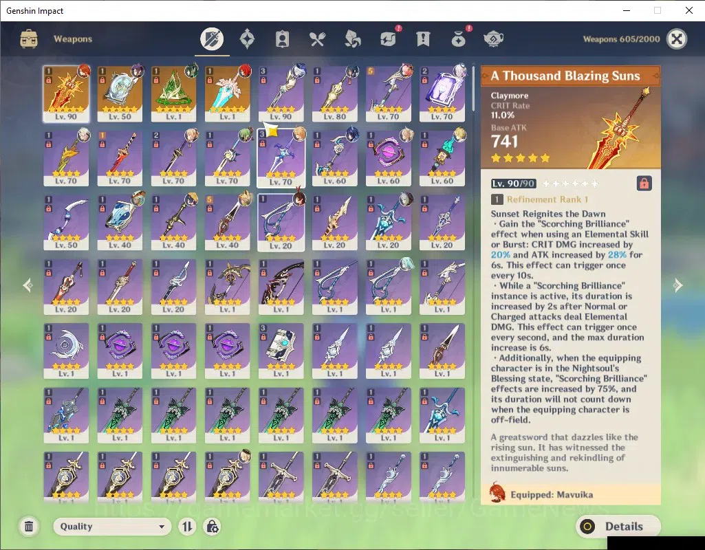 Genshin Impact Accounts ASIA|AR 56|5 Limited + 4 (*5Wep)|(Mavuika.Nefer)+S image 5