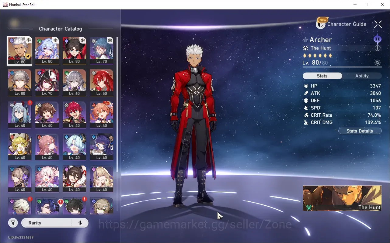 Honkai Star Rail Accounts Others ASIA|TL62|(Archer+Sign,Sparkle,Rin Tohsaka,Robin-Summeretto)Check SS|TakeMail(HSR911Z) 1