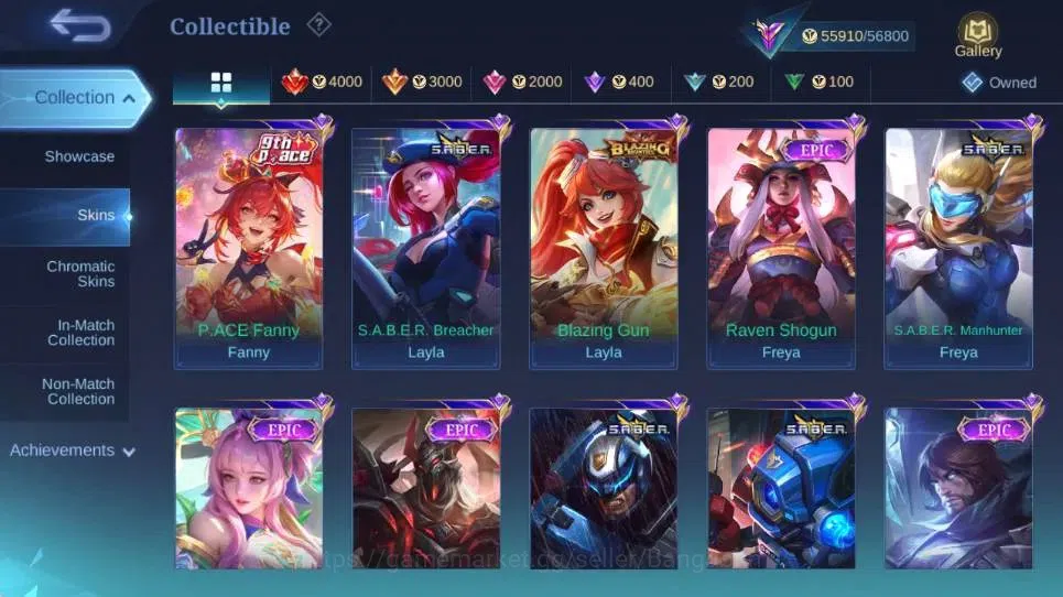 Mobile Legends: Bang Bang Accounts Global|Hero 132|Skin 262|Renowned|Collector Natali image 12