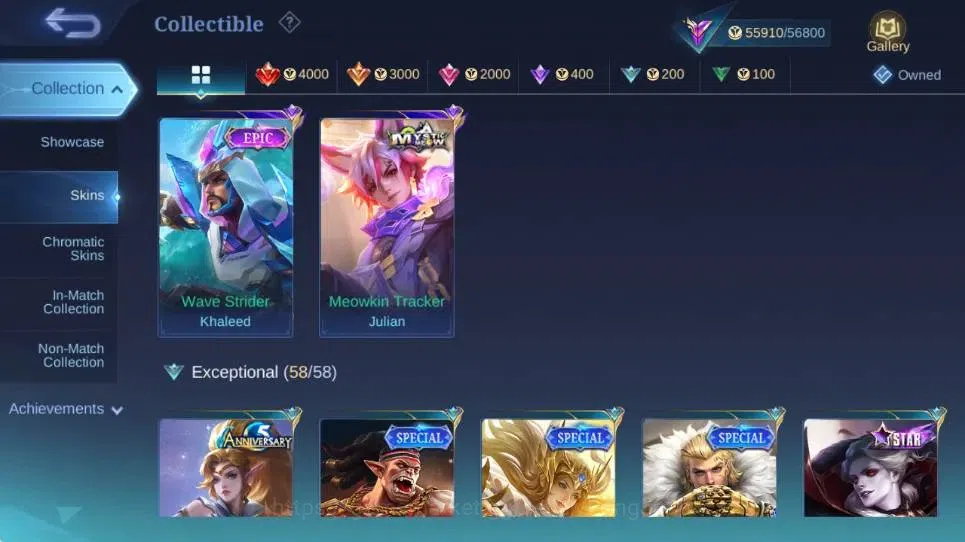 Mobile Legends: Bang Bang Accounts Global|Hero 132|Skin 262|Renowned|Collector Natali image 5