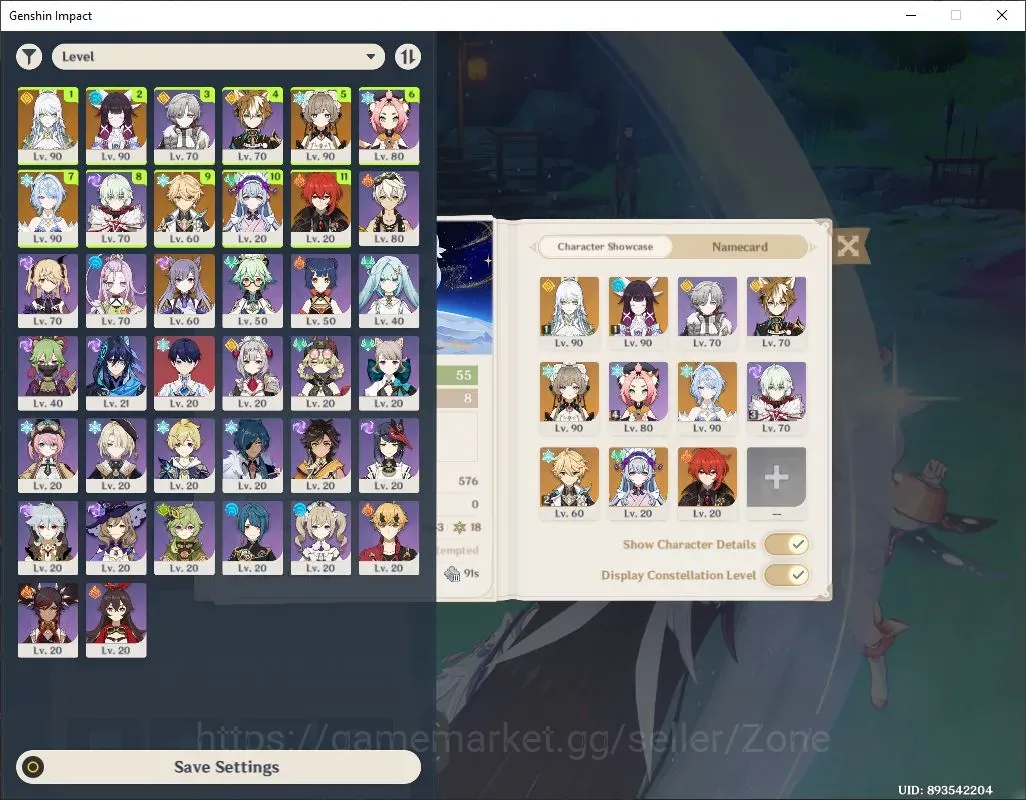 Genshin Impact Accounts Others ASIA|AR 55|4Limit SemiPremZibai+C1+ColumbinaC1,PremTeam Sandrone+Sign,PremTeam Odette|MC 1