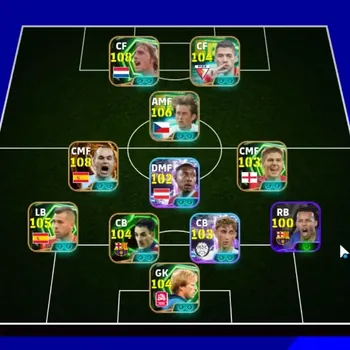 eFootball Accounts Legends & Iconic Players Android|Power 3222|Big Time Andres Iniesta|17 Epic Johan Cruyff,Tomas