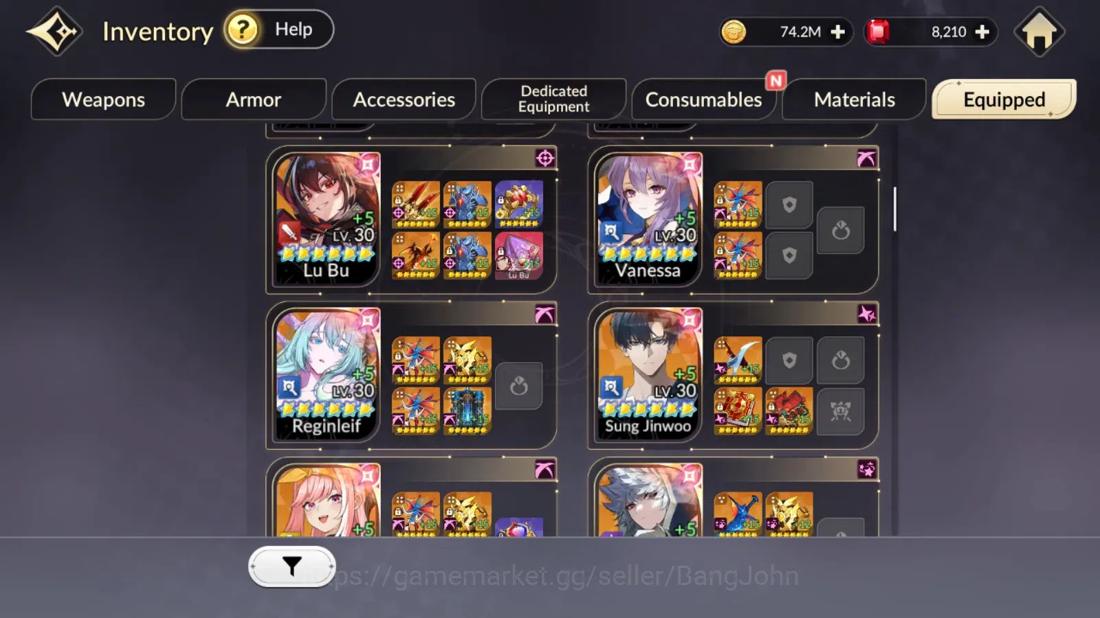 Seven Knights Re:Birth Accounts Global|FullEX7(TC1Fai,Rosie,Gelidus,Melia,Juri)33T image 10