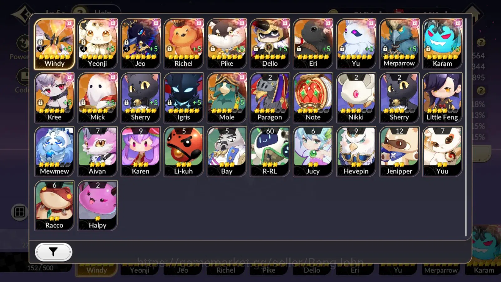 Seven Knights Re:Birth Accounts Global|FullEX7(TC1Fai,Rosie,Gelidus,Melia,Juri)33T image 18