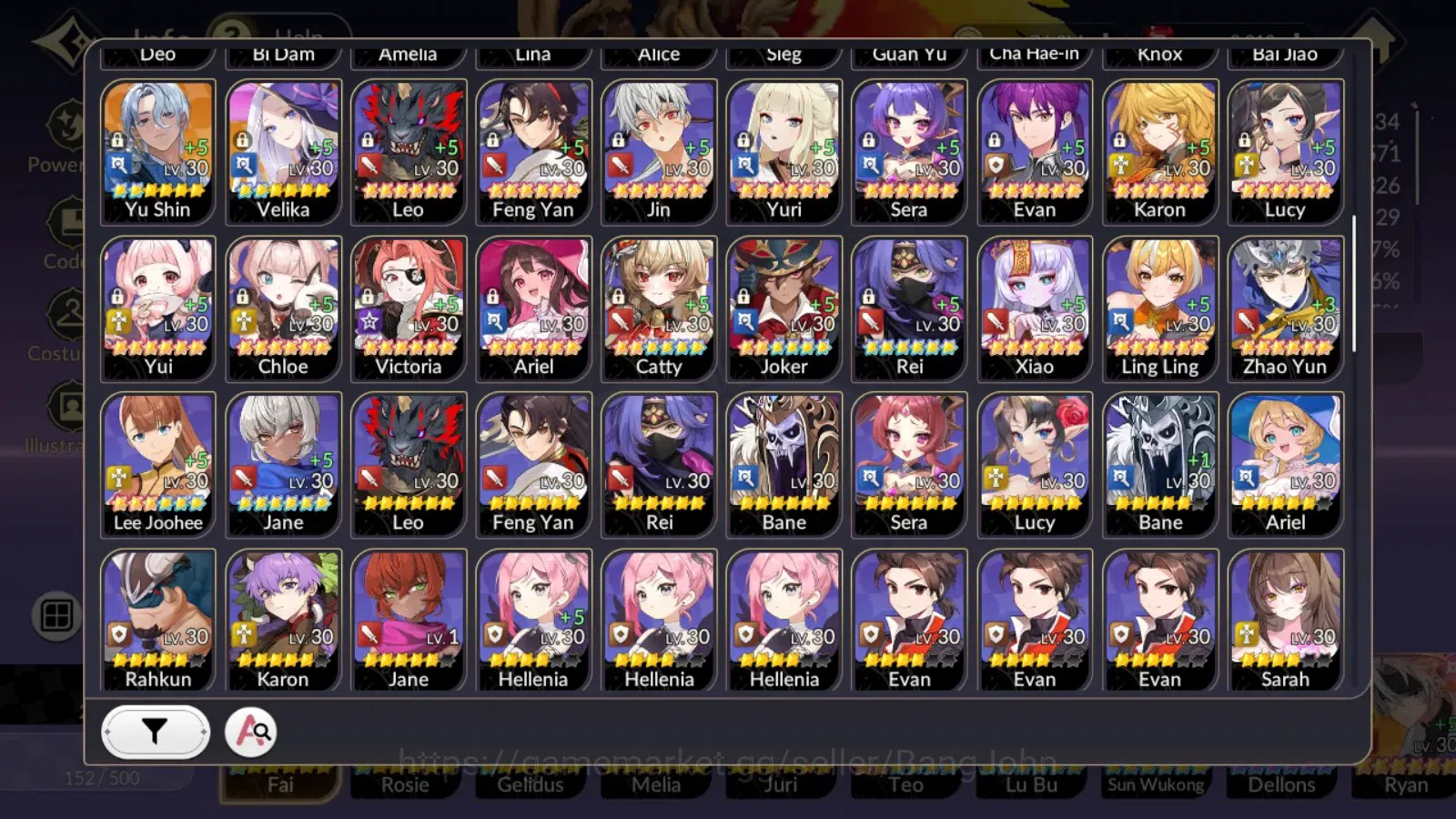Seven Knights Re:Birth Accounts Global|FullEX7(TC1Fai,Rosie,Gelidus,Melia,Juri)33T image 19