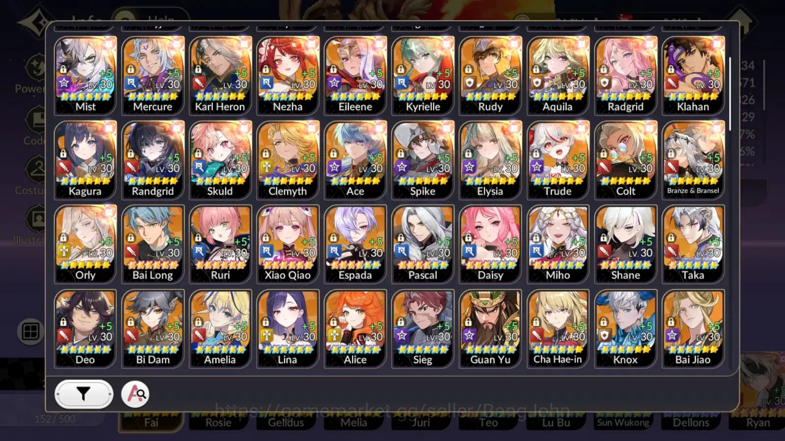 Seven Knights Re:Birth Accounts Global|FullEX7(TC1Fai,Rosie,Gelidus,Melia,Juri)33T image 20