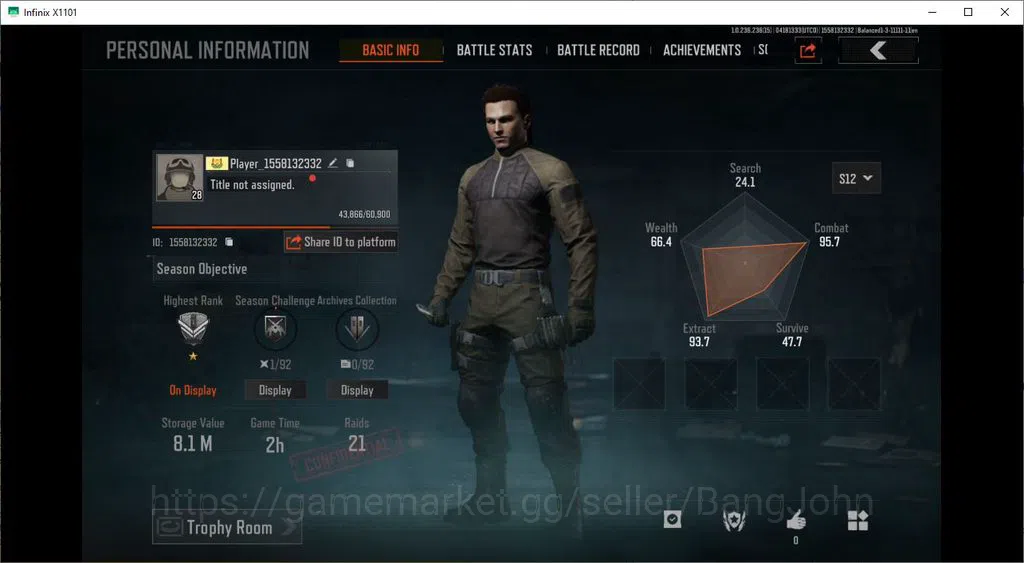 Arena Breakout Accounts MOBILE|LVL28 SV 8,1 M|CV 4,3 M| MORE DETHAIL CEK S image 5