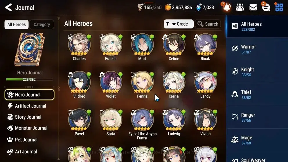 Epic Seven Accounts High-End ASIA Verif|26ML(RnL,LOTScales,Salome,MonarcS Iseria,BArunka,GRas,etc)+Ab Fumyr,Rnak,etc|AUTO 11