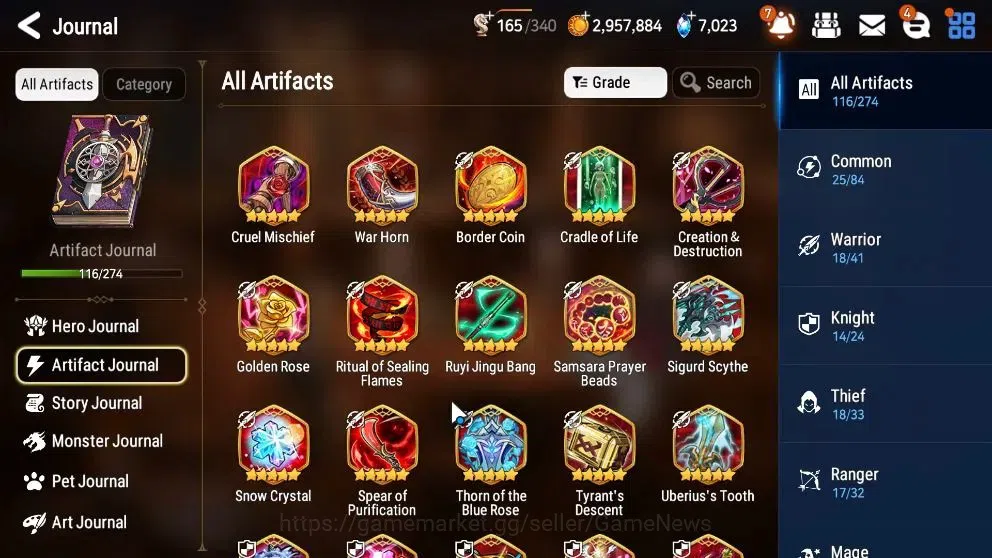 Epic Seven Accounts High-End ASIA Verif|26ML(RnL,LOTScales,Salome,MonarcS Iseria,BArunka,GRas,etc)+Ab Fumyr,Rnak,etc|AUTO 12