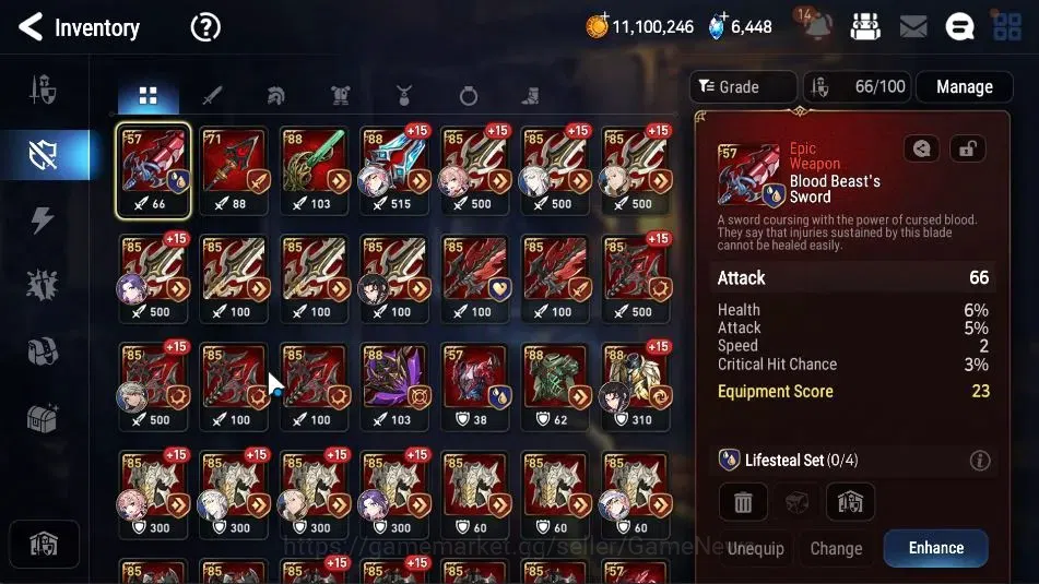 Epic Seven Accounts Starter ASIA UnVerif| 5 ML (LOTScales,Salome,US Choux,Etc)+Estelle,Ivana,TA Coli,etc|Poh+ON|6K 16