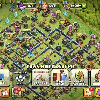 Clash of Clans Accounts High-End TH 14 - BH 7|LV 135|HH 8|Limited Skin|BK 53,AQ 67,GW 37,MP 46,RC 21|BM 5|39 Gems|CN