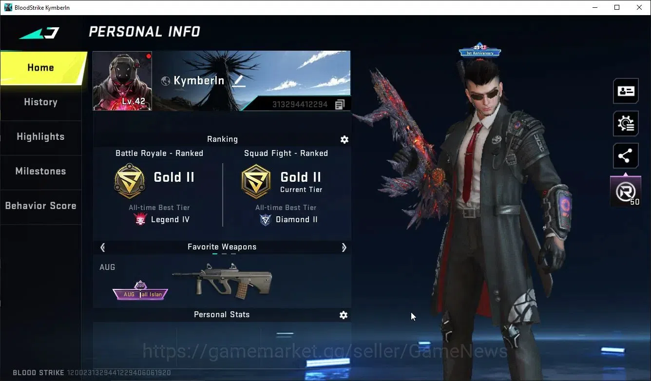 Blood Strike Accounts ASIA|ETERNAL AUG-Requiem+Collab BLEACH Byakuya,Ann image 2