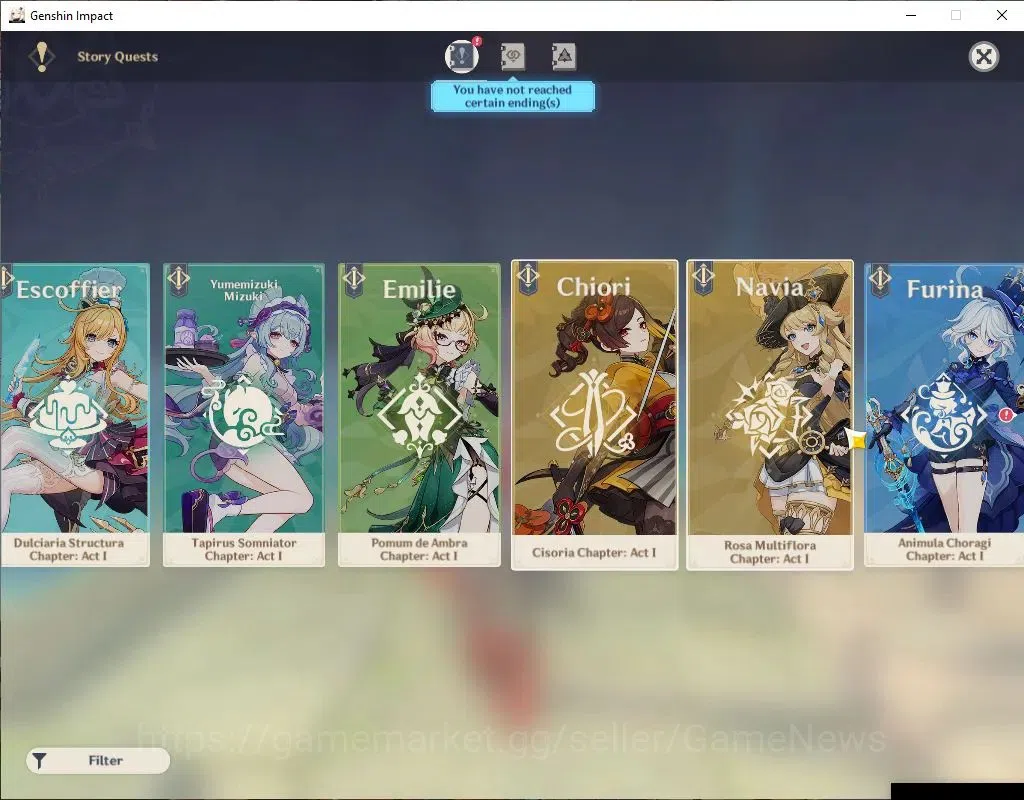 Genshin Impact Accounts Asia|AR 56|8 Limit +1(*5Wep)|Furina,Neuvilatte,Arl image 14