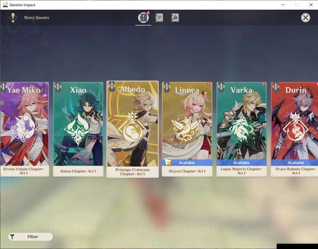Genshin Impact Accounts Asia|AR 56|8 Limit +1(*5Wep)|Furina,Neuvilatte,Arl image 17