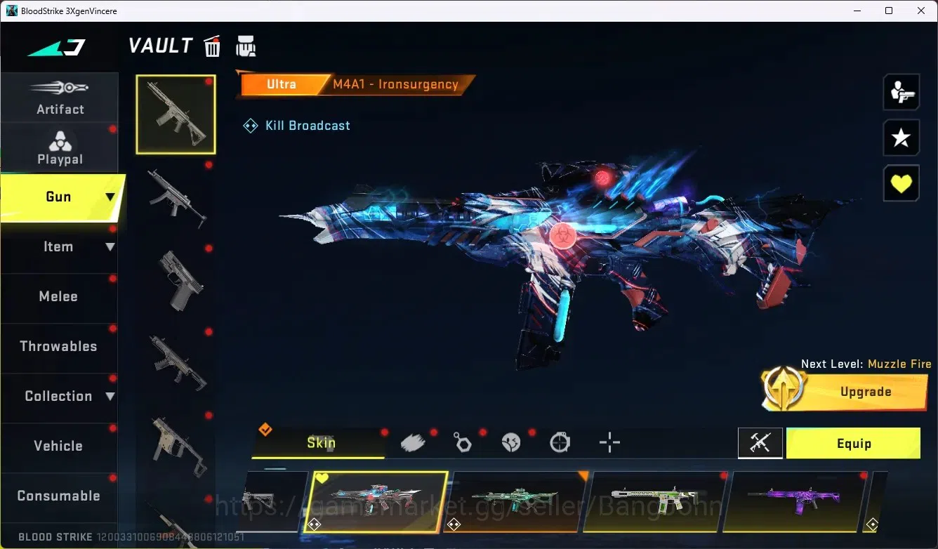 Blood Strike Accounts ASIA|1 Collab Gun[Uzi-Zangetsu] + 1 Melee[Zanpakut image 3