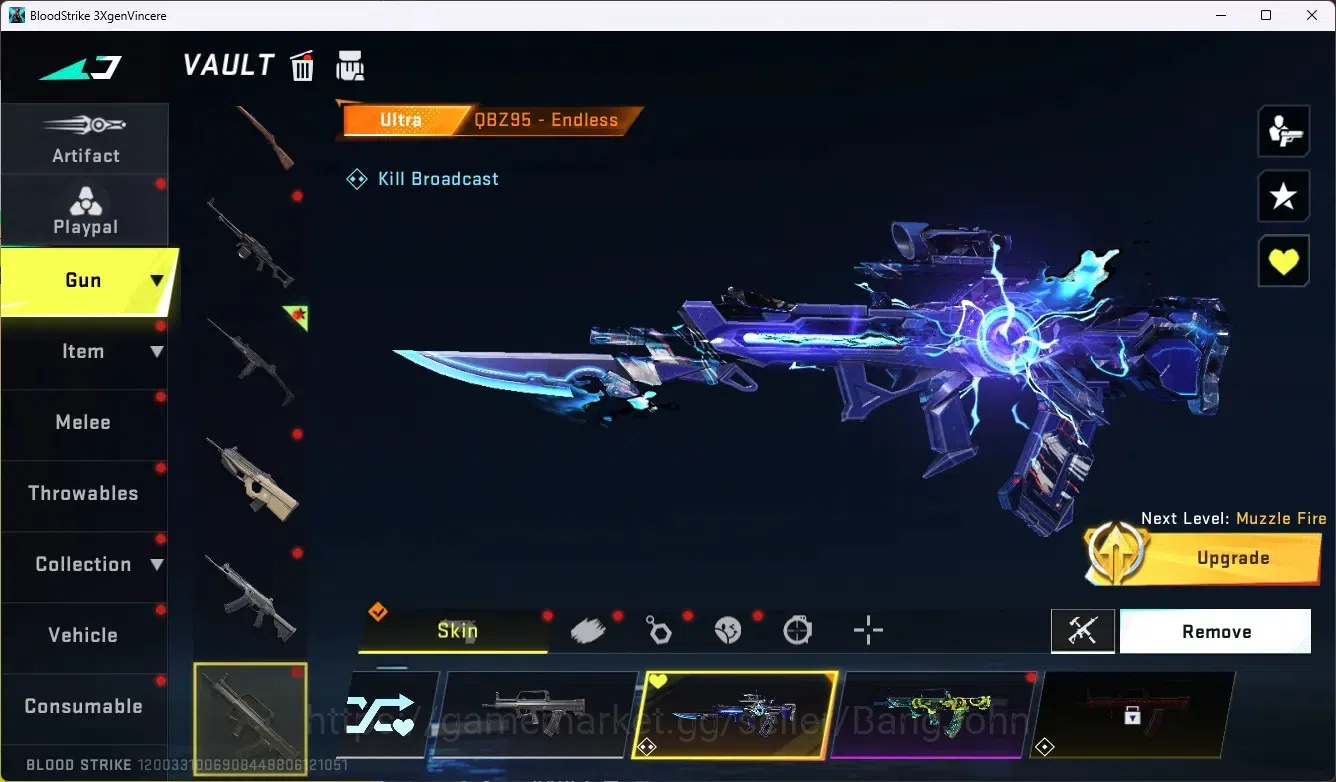 Blood Strike Accounts ASIA|1 Collab Gun[Uzi-Zangetsu] + 1 Melee[Zanpakut image 7
