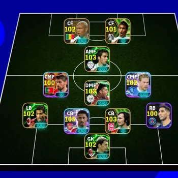 eFootball Accounts Legends & Iconic Players 5 MANAGER BOOSTER| COLECTIVE 3172+,SHOWTIME W SALIBA x RAUL x NEYMAR JR x H