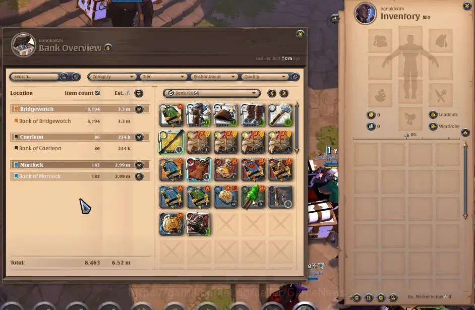 Albion Online Accounts ASIA|9,66M Total Fame - 6,53M Asset |T8 Quarrier - image 2