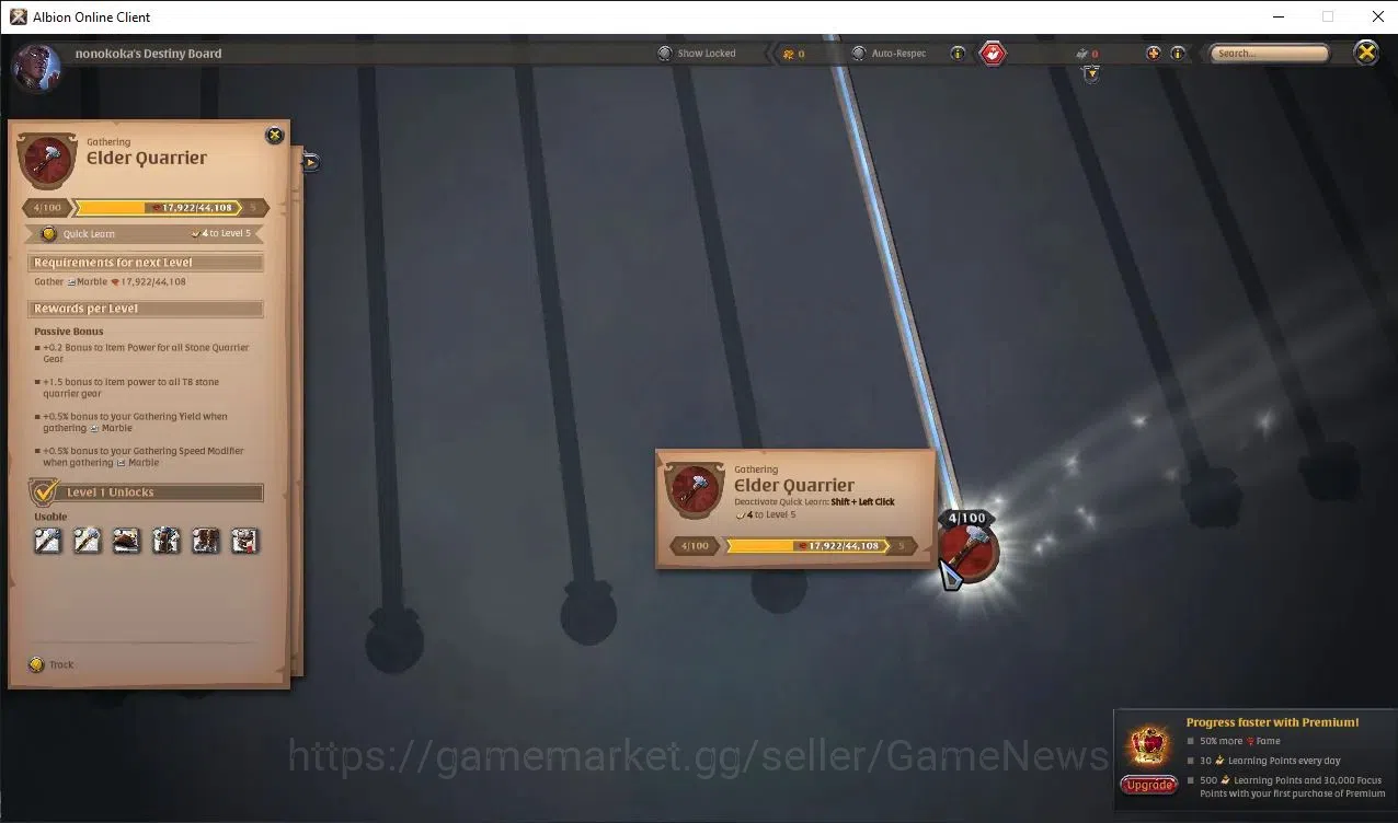 Albion Online Accounts ASIA|9,66M Total Fame - 6,53M Asset |T8 Quarrier - image 5