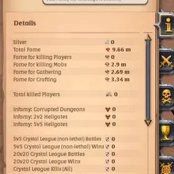 Albion Online Accounts Others ASIA|9,66M Total Fame - 6,53M Asset |T8 Quarrier - T8 Stone Cutter - T7 Quarterstaff