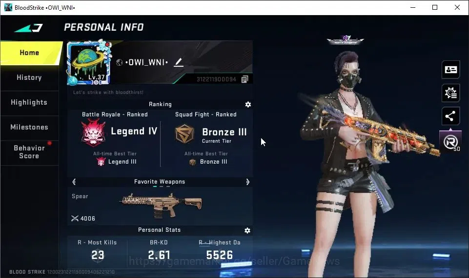 Blood Strike Accounts ASIA|ETERNAL DEagle|Collab TokRev[FN2000,Takemichi image 2