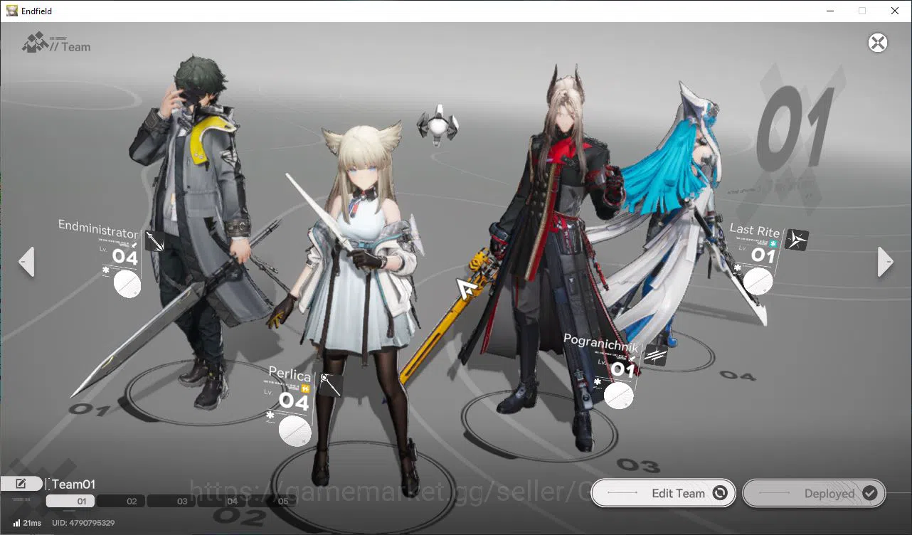 Arknights: Endfield Accounts Asia LVL 16 | 3 Meta SSR (Last Rite, Pogranichnik, Lifeng) + 8 SR Character |Skip 11