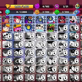 Brawl Stars Accounts 2553 Trophy|21 Brawlers 2 Max Lvl [Full Buffies Ed image 1