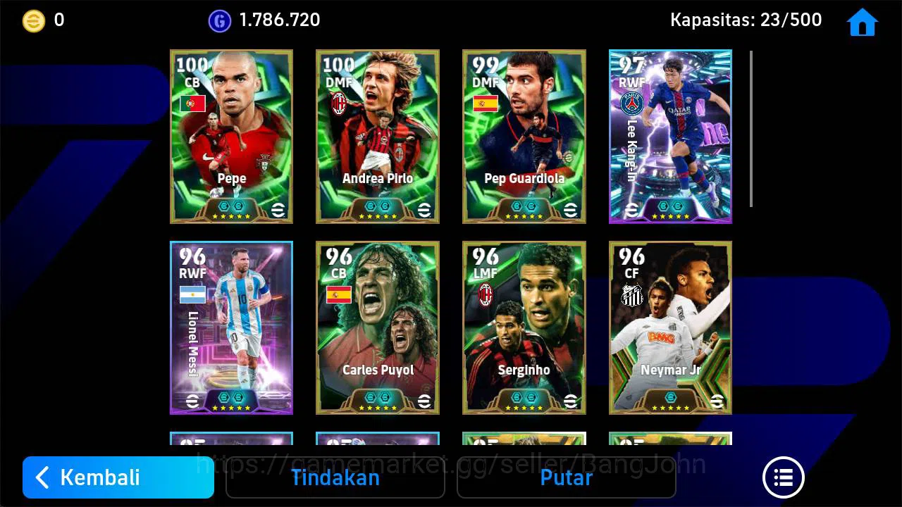 eFootball Accounts Power 3151, old ACC, pepe epic, Pirlo epic, Guardi image 4