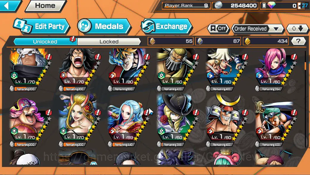 One Piece Bounty Rush Accounts Global|6 EX |BP Kuzan,T5E St. Saturn,TFE Marshall  image 7