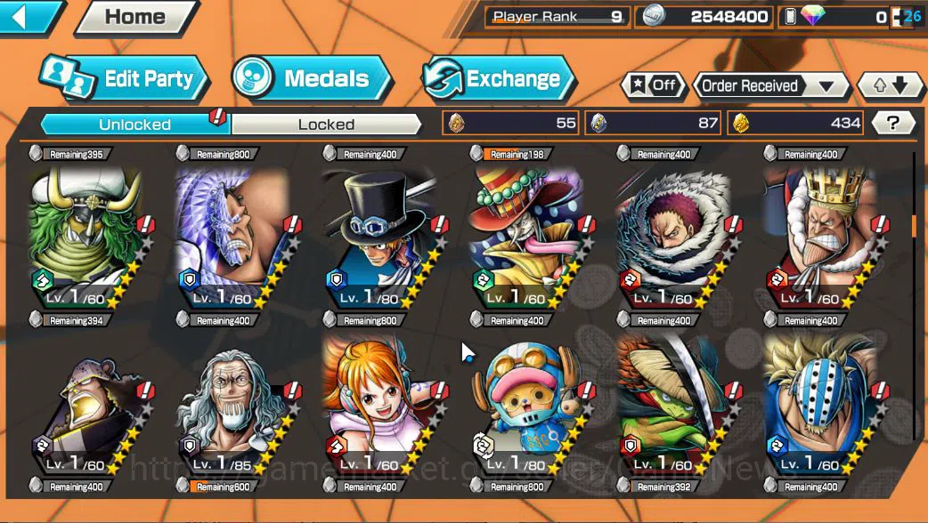 One Piece Bounty Rush Accounts Global|6 EX |BP Kuzan,T5E St. Saturn,TFE Marshall  image 8