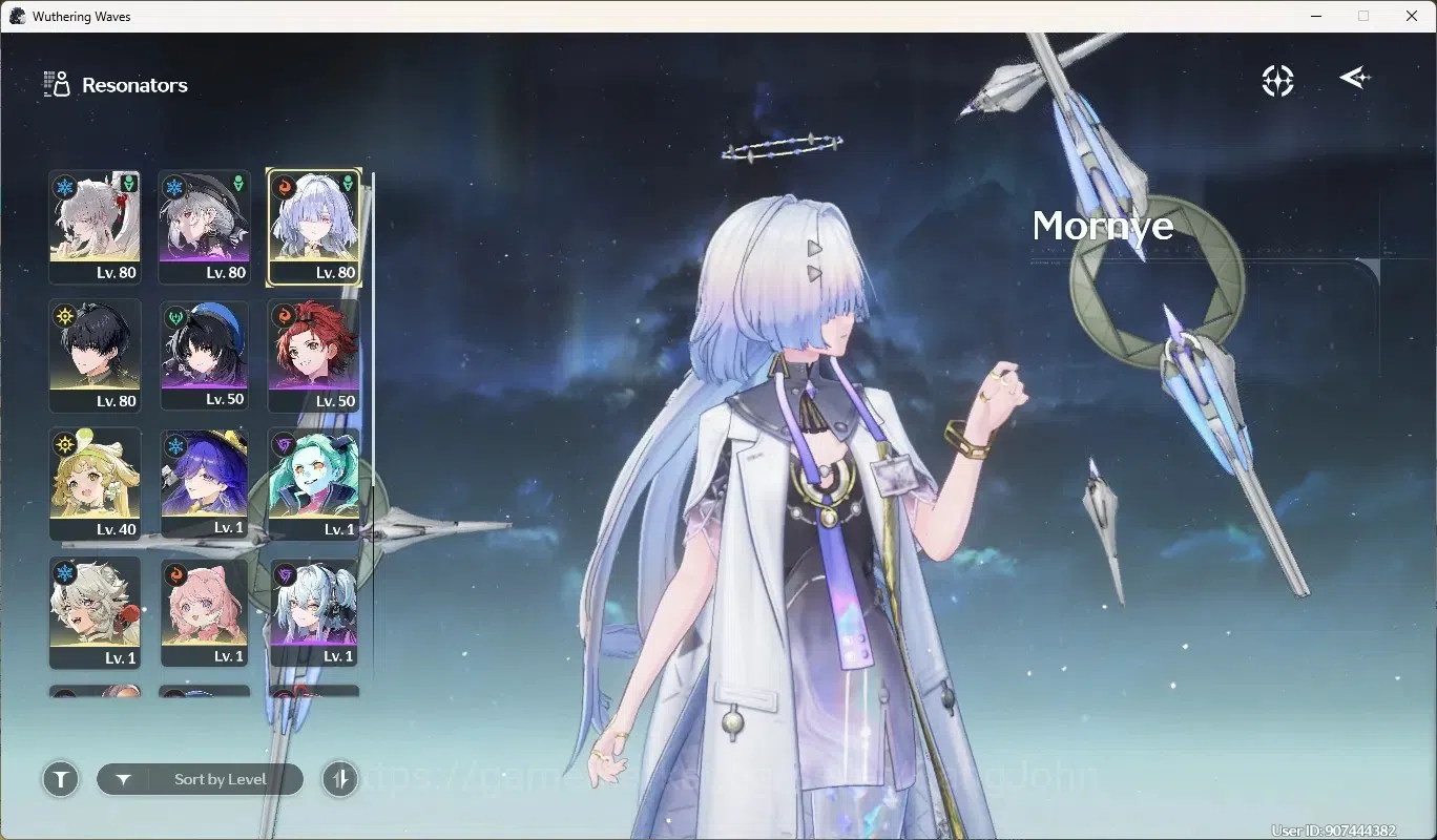 Wuthering Waves Accounts Mid-Game SEA|UL 54|Rank 6|4 Char Limited [Hiyuki Rc1,Mornye]+Sign,Lucilla,Rebecca|12,4KAstrite|MC 2