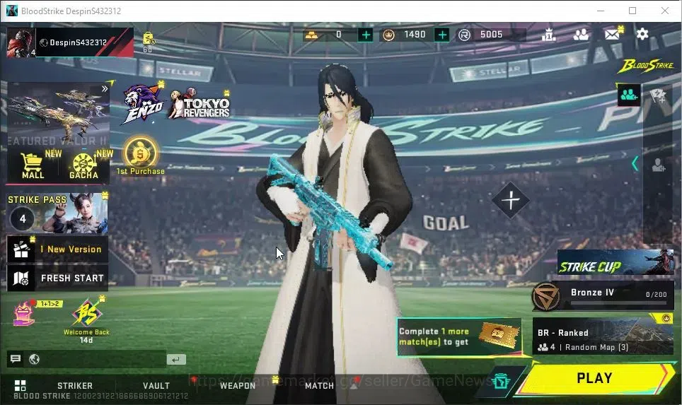 Blood Strike Accounts ASIA|Starter|ULTRA ETHAN-Riad Mask|Collab BLEACH B image 1