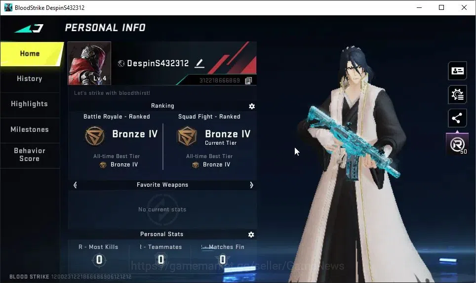Blood Strike Accounts ASIA|Starter|ULTRA ETHAN-Riad Mask|Collab BLEACH B image 2