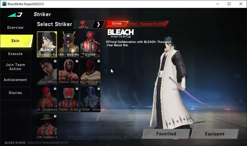Blood Strike Accounts ASIA|Starter|ULTRA ETHAN-Riad Mask|Collab BLEACH B image 3