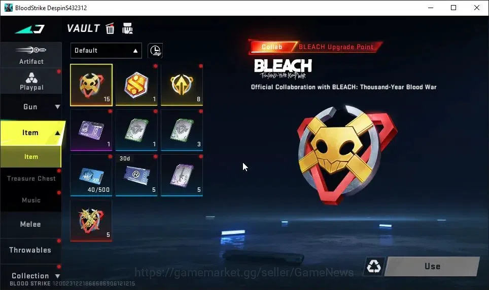 Blood Strike Accounts ASIA|Starter|ULTRA ETHAN-Riad Mask|Collab BLEACH B image 8