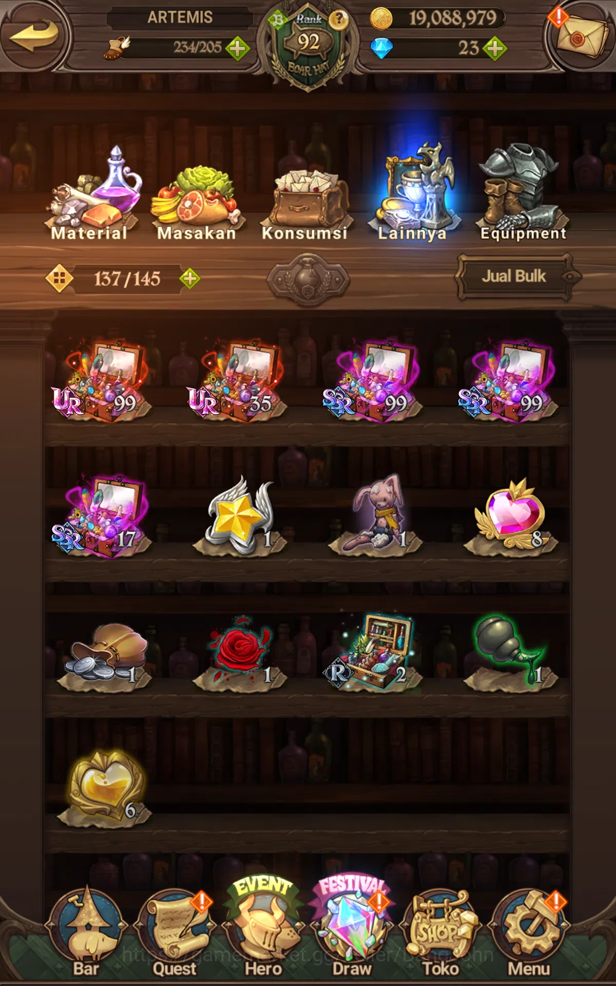 The Seven Deadly Sins: Grand Cross Accounts ASIA | 3.4M CC|1LR Ludociel|UR Salos,Merlin&Esca,O image 6