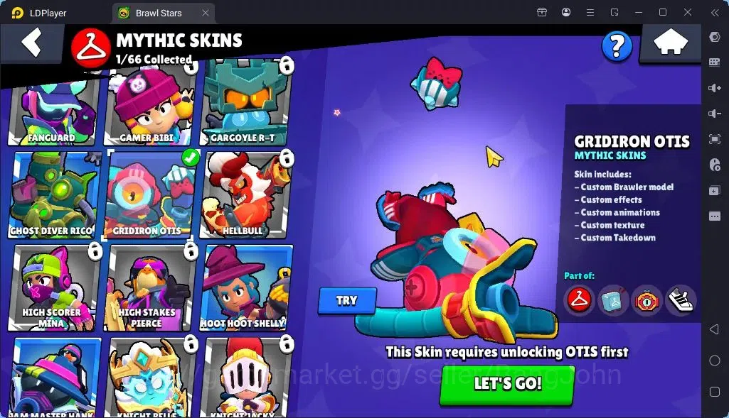 Brawl Stars Accounts Global |Trophy 1886| Brawler 2 Max with Supercharge |Skins 1 Mythic,4 Epic|Bling 7724|Protect Off|Check 13