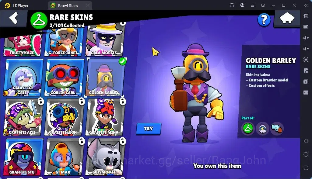 Brawl Stars Accounts Global |Trophy 1886| Brawler 2 Max with Supercharge |Skins 1 Mythic,4 Epic|Bling 7724|Protect Off|Check 4