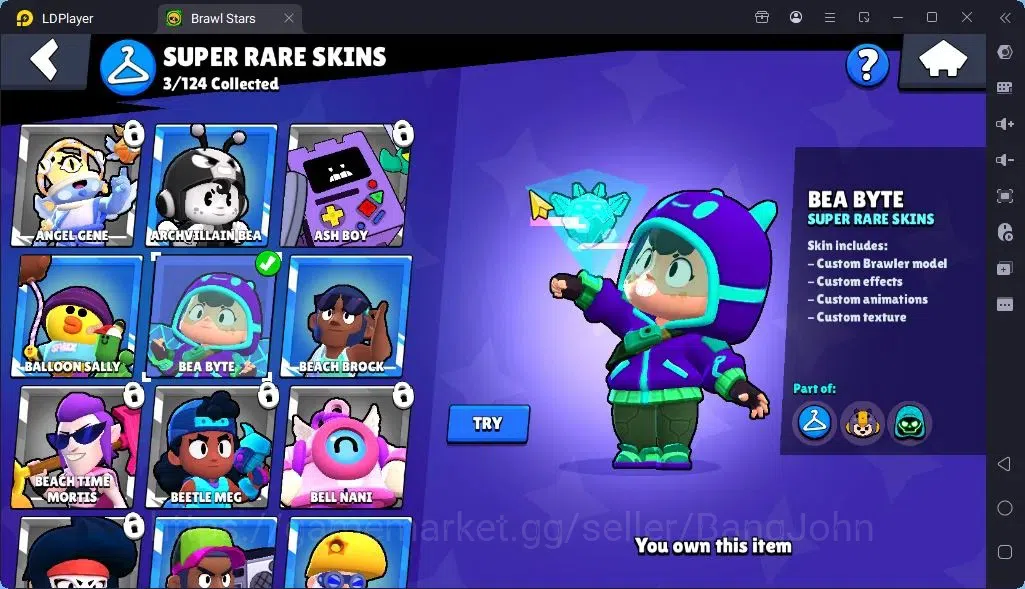 Brawl Stars Accounts Global |Trophy 1886| Brawler 2 Max with Supercharge |Skins 1 Mythic,4 Epic|Bling 7724|Protect Off|Check 6