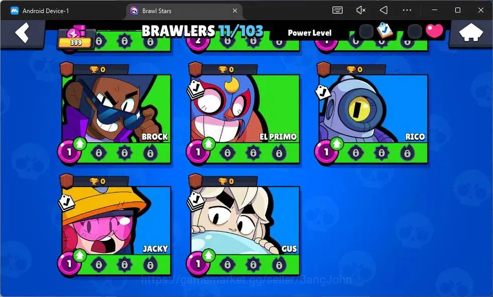 Brawl Stars Accounts Global | 399 Thropy | 11 Brawler| 1 Max Lv Hyperch image 2