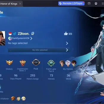 Honor of Kings Accounts Rare Skin Global|73H 36S|1 Legend|GM Gan&Mo|6 Epic|1 Event Exclusive|1 AOT Heino|1 Worldly|12 Rare