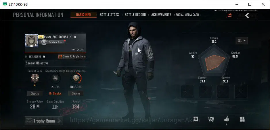 Arena Breakout Accounts [MOBILE] Lv30|SV 26M|CV 10M|Urban Sports|Legend Sh image 2